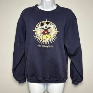 VTG Walt Disney World 100 Years of Magic Navy Sweatshirt Unisex Sweatshirt Sz S